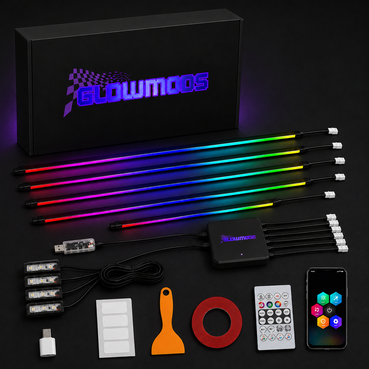 GlowMods™ AuraSync Ambient Interior Kit
