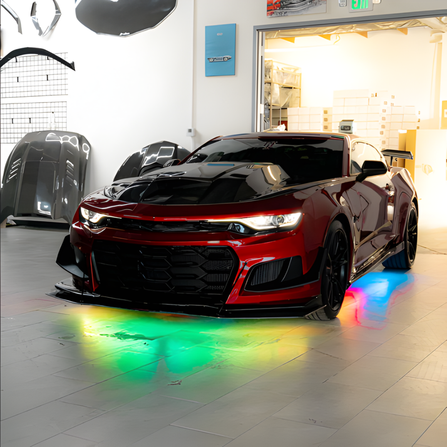 Customer interior with AuraSync ambient lighting
